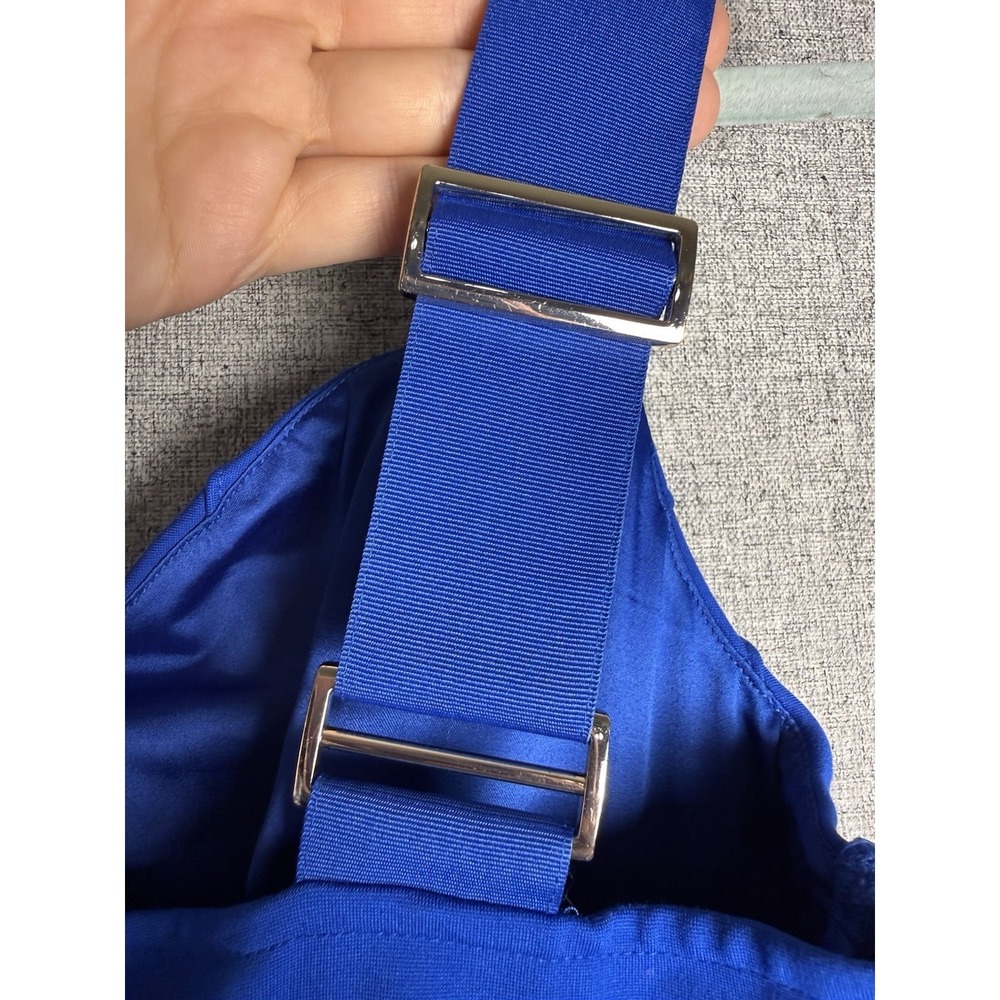 Ted Baker London Blue Bandage Bodycon Strappy Mini Dress Cocktail Stretch 2 - Picture 4 of 8